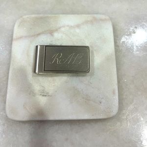 Shinola sterling silver money clip.
